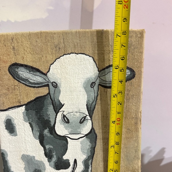 Artisan Black and White Cow Painting - Picture 7 of 7